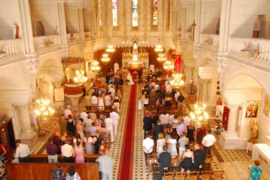 Mariage � l'�glise vu de l'orgue